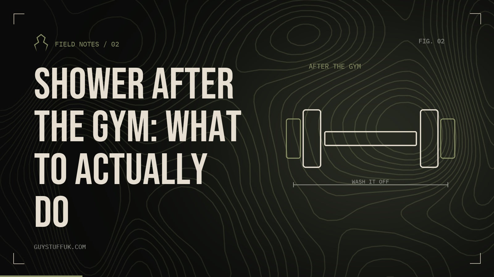 GUYSTUFF Field Notes: Shower after the gym: what to actually do