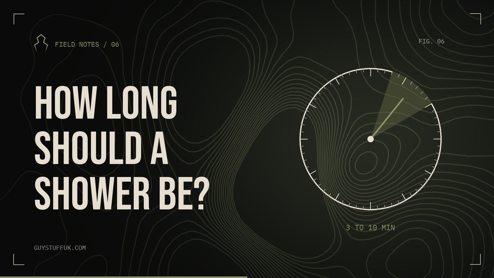 GUYSTUFF Field Notes: How long should a shower be?